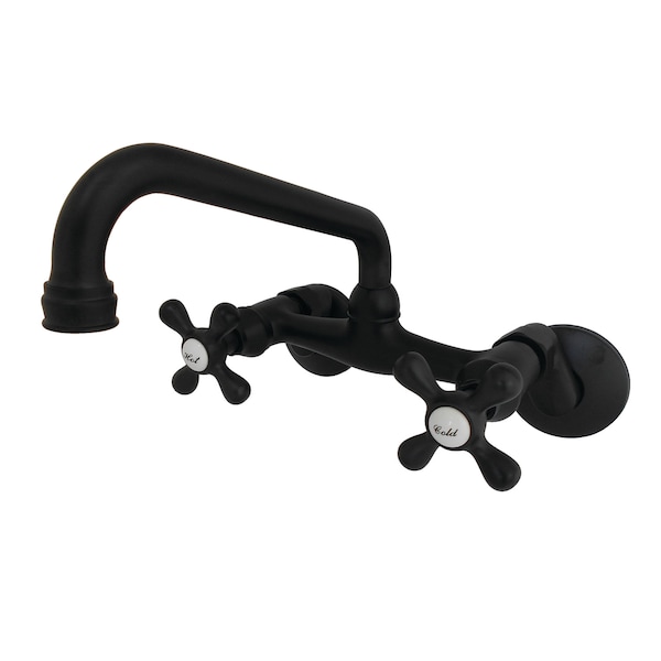 KS213MB 6-Inch Adjustable Center Wall Mount Kitchen Faucet